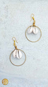 Boucles d'oreilles africaines créoles Malindi en cauris