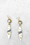 Boucles Massaï - Blanc & Spirale