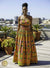 Ensemble africain en wax – Jupe longue et top bandeau