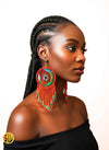 Grande Boucles d'Oreilles Africaines en Perles Massaï - SublimeWax