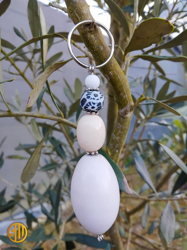 Porte - clé perlé – Perles fantaisie fait main, look pop et original