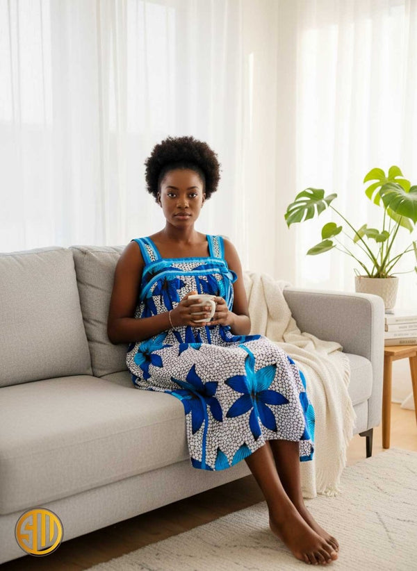 Robe wax décontractée avec poches et ceinture - pour la maison – SublimeWax