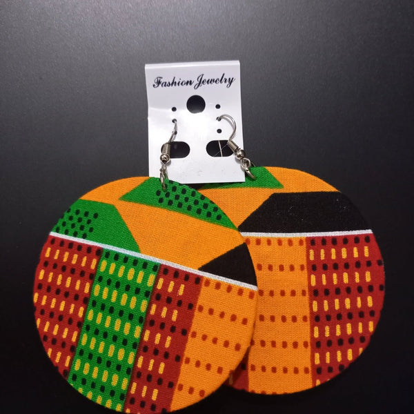 Boucles d’Oreilles Rondes en Wax Coumba - SublimeWax 5