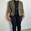 Veste en Wax à Manches 3/4 Olivia - SublimeWax