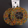 Boucles d'Oreilles en Perles Maasai Rondes Diya - SublimeWax 5