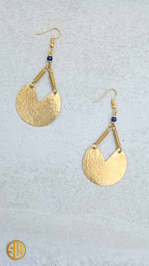 Boucles d'oreilles en laiton – Artisanat kenyan