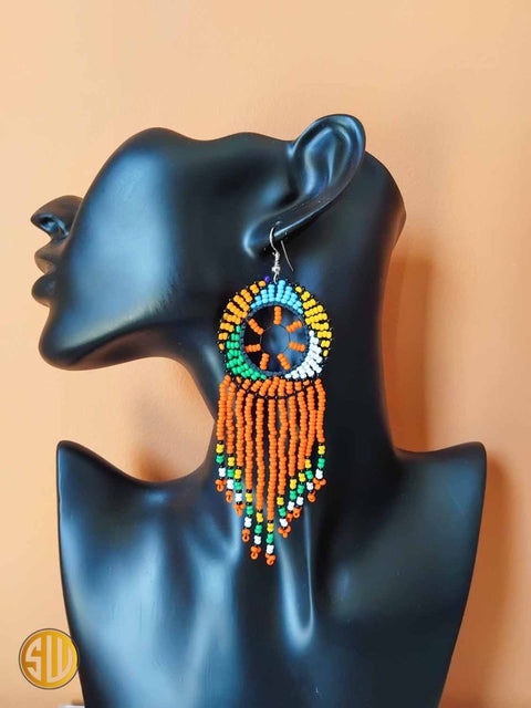 Boucles d'Oreilles en Perles Massaï - SublimeWax