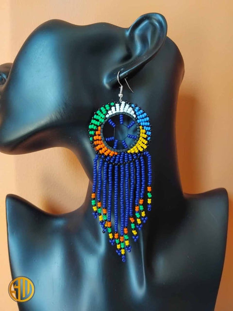 Boucles d'Oreilles en Perles Massaï - SublimeWax