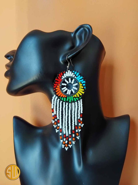 Boucles d'Oreilles en Perles Massaï - SublimeWax