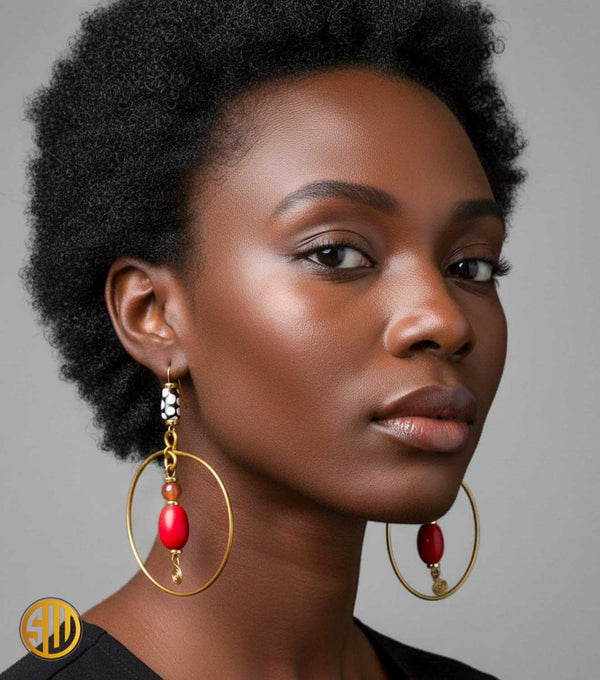 Boucles d'oreilles Massaï - Élégance Authentique