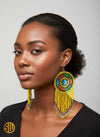 Grande Boucles d'Oreilles Africaines en Perles Massaï - SublimeWax