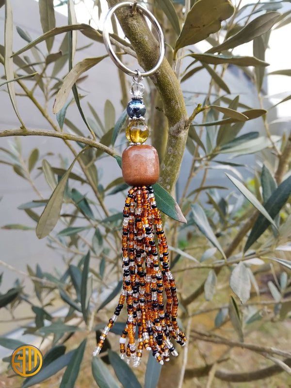 Porte - clé artisanal en perles Eva – Fait main au Kenya