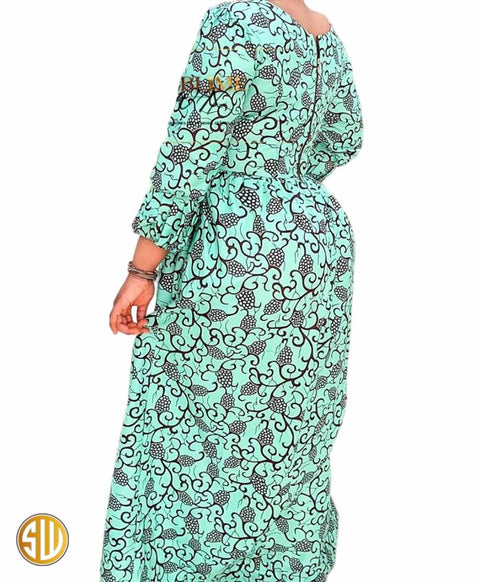 Robe Maxi Africaine en Wax Romy - SublimeWax