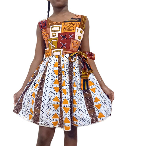 Robe Africaine en wax pour fille Annie - SublimeWax