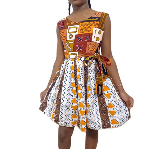 Robe Africaine en wax pour fille Annie - SublimeWax