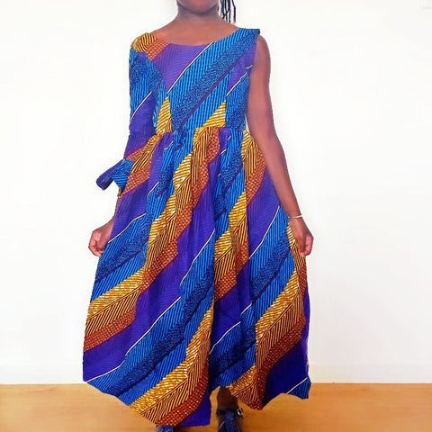 Robe Africaine pour Fille Lou - SublimeWax 8-10 ans