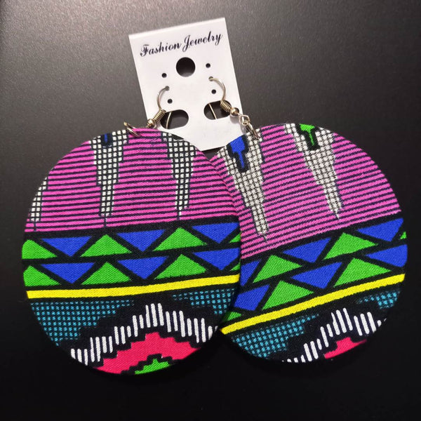 Boucles d’Oreilles Rondes en Wax Coumba - SublimeWax 6