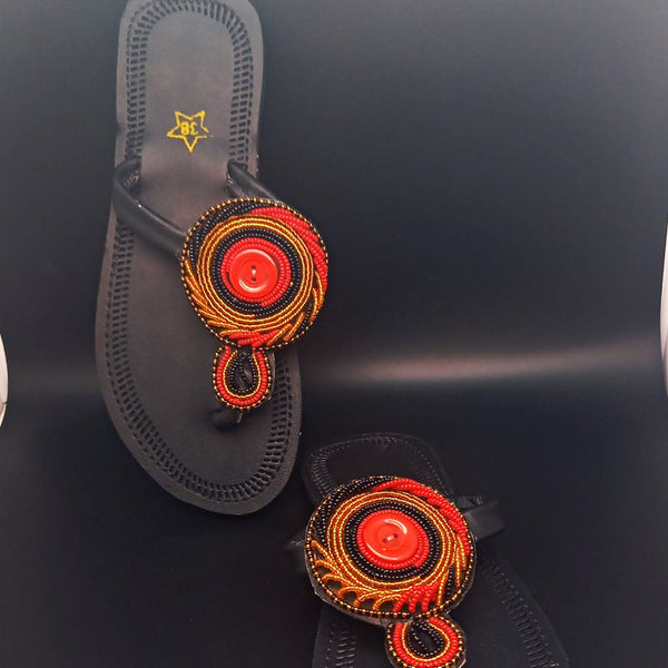 Sandales Africaines en perles Fati - SublimeWax 41