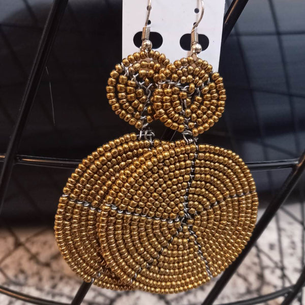 Boucles d'oreilles pendantes Massai Naba - SublimeWax 2