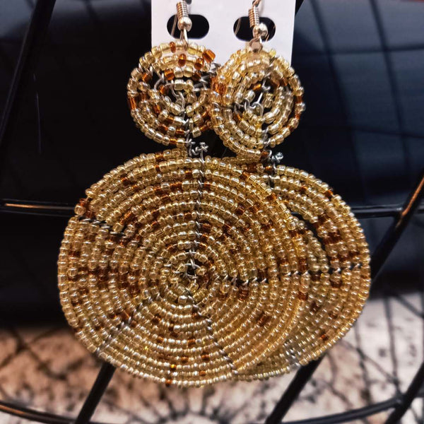 Boucles d'oreilles pendantes Massai Naba - SublimeWax 6